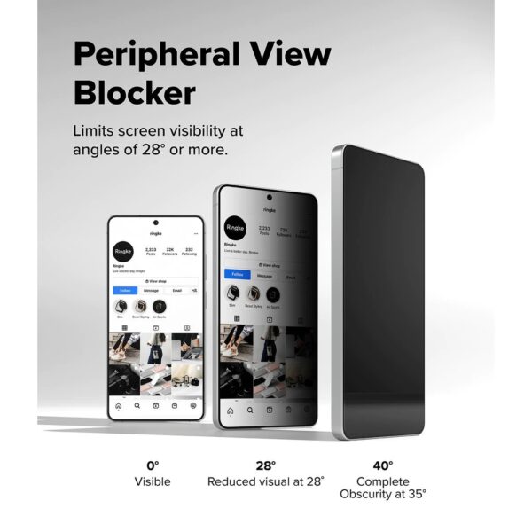 RINGKE Tempered Glass Samsung Galaxy S26 S25 Ultra Plus RINGKE Easy Slide Screen Protector Clear HD Privacy Anti Spy With Tray Installation Screen Protector Guard 2 Pack
