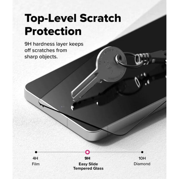 RINGKE Tempered Glass Samsung Galaxy S26 S25 Ultra Plus RINGKE Easy Slide Screen Protector Clear HD Privacy Anti Spy With Tray Installation Screen Protector Guard 2 Pack