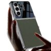 Case Samsung Galaxy S26 Ultra Plus GKK Grossy Glass Texture Leather Sleek Metal Frame Protective