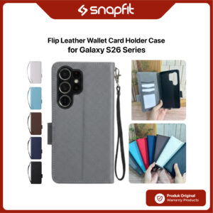ginee_20260514165359882_7223442293.jpeg SNAPFIT Case Samsung Galaxy S26 Ultra SNAPFIT Flip Wallet Card Holder Closure Buka Tutup Protective Cover Casing
