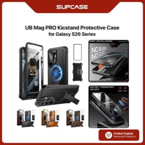 ginee_20260514170222903_2387190900.jpeg Case Samsung Galaxy S26 Ultra Plus SUPCASE Unicorn Beetle Mag Pro MagSafe Magnetic Wireless Charging with Stand Kickstand Built-in Screen Protector Anti Gores Guard & Belt Clip Rugged Protective Premium Casing